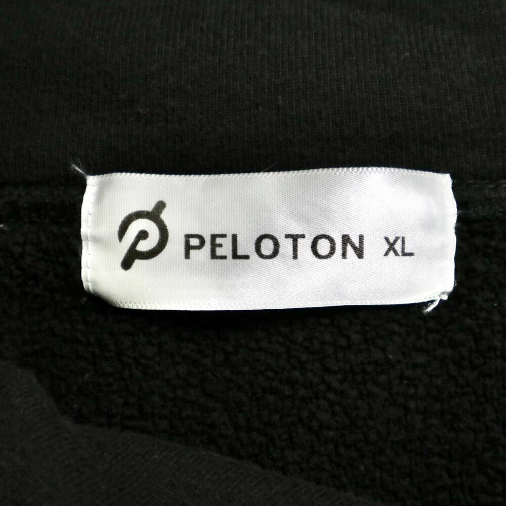 Peloton Size XL Incline Side Zip Pullover Sweatshirt Pockets Black - Picture 10 of 11